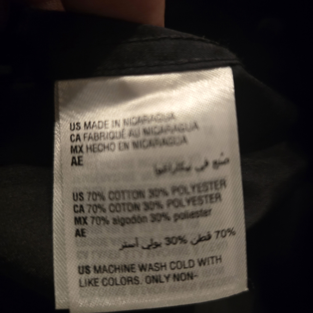 Alfani Mens LargeBlack Slim Fit Shirt. BNWT! - Picture 5 of 5